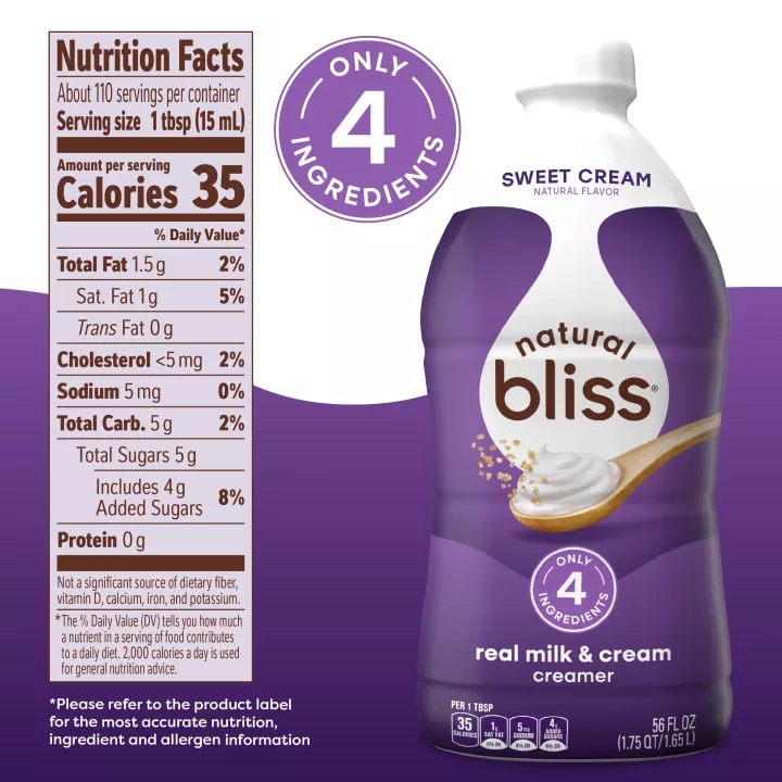 Sweet Cream Flavored Coffee Creamer