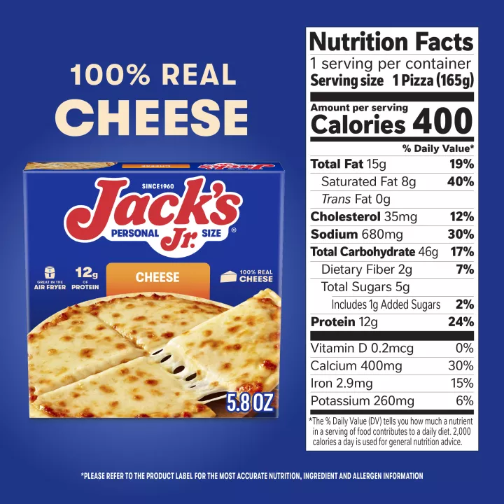 Jack's Jr. Thin Crust Cheese Personal Pizza