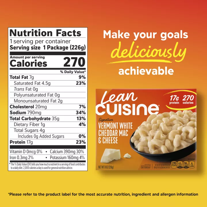 Comida congelada LEAN CUISINE® Vermont White Cheddar Mac & Cheese