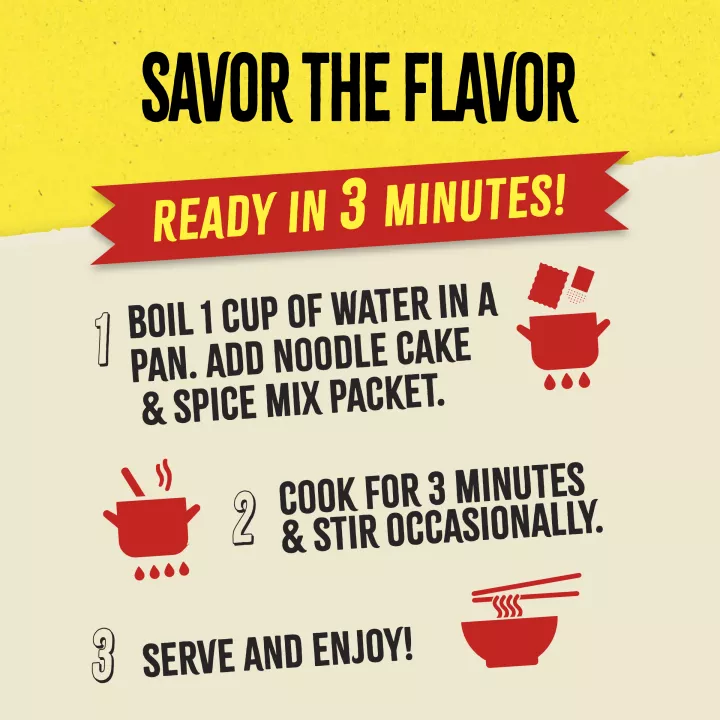 Chinese Spicy Garlic Noodles 4 Pack