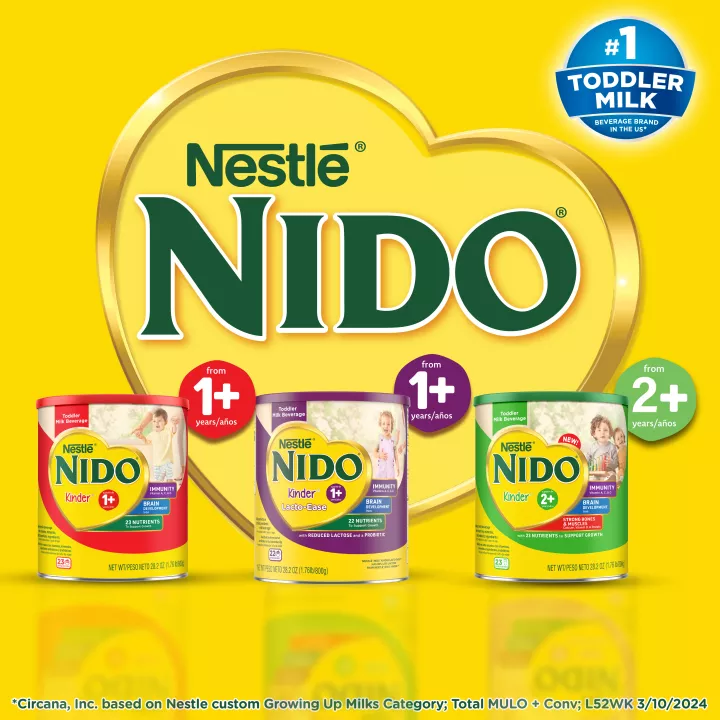 NIDO 1+ Powdered Milk Beverage 28.2 oz. Canister