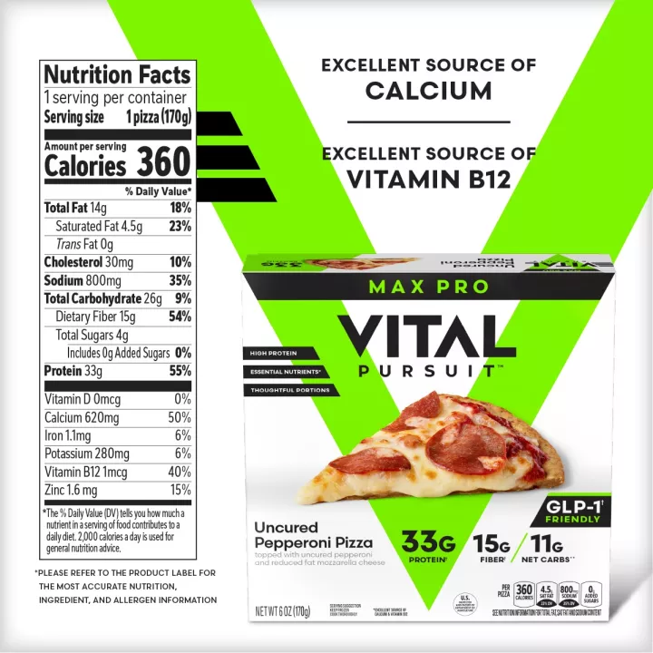 Max Pro Uncured Pepperoni Pizza